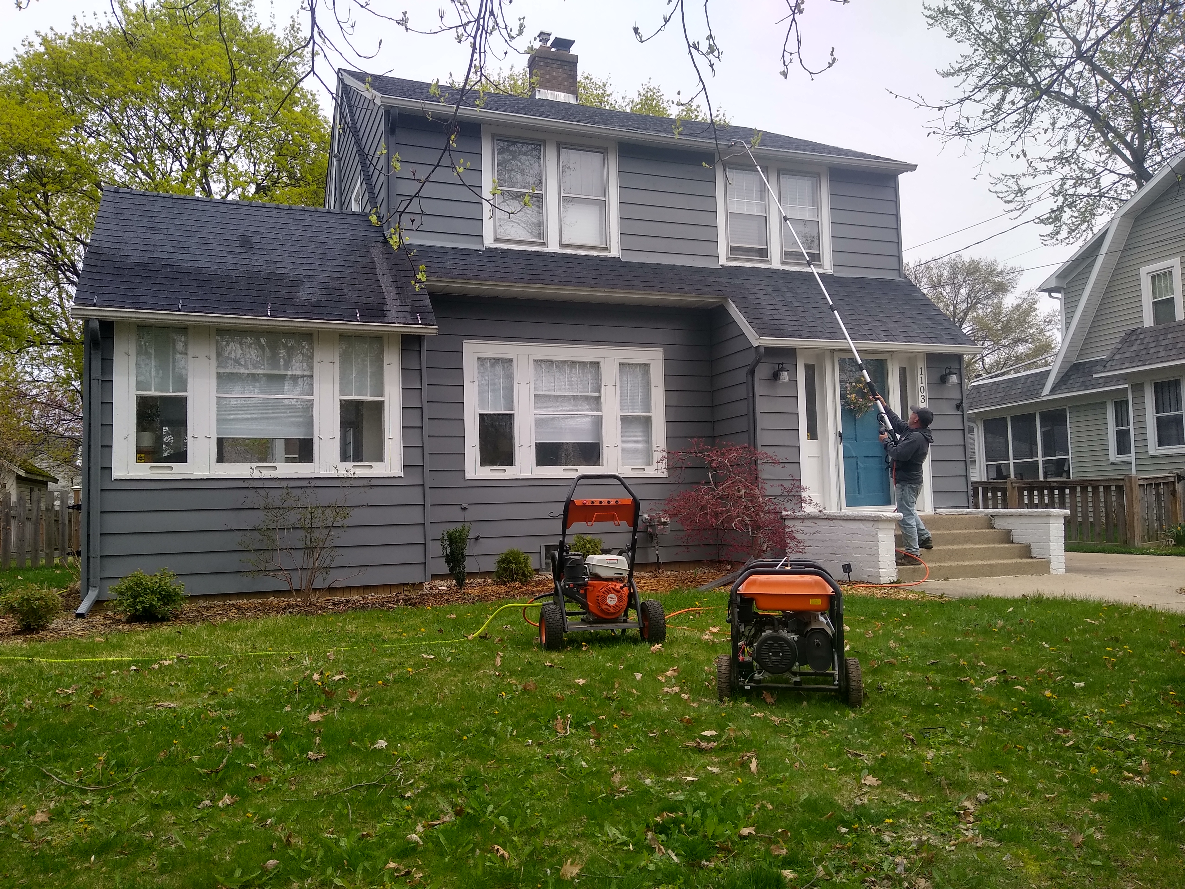 Character Exteriors skilled roofer installing flashing